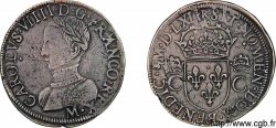 CHARLES IX Teston, 2e type 1562 Toulouse