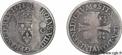 CHARLES IX Piéfort du douzain aux deux C, 1er type 1573 Paris, Moulin des Étuves