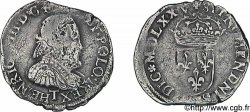 HENRI III Teston, 2e type 1575 (MDLXXV) Nantes