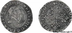 HENRY III Demi-franc au col plat 1588 Narbonne