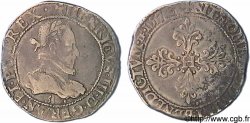 HENRI III Demi-franc au col plat 1578 Troyes