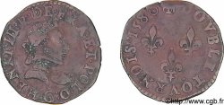 HENRI III Double tournois, type de Poitiers 1580 Poitiers