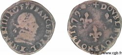 HENRI III Double tournois, 1er type de Bordeaux 1579 Bordeaux