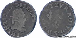 HENRI III Double tournois, type de Troyes n.d. Troyes