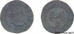 HENRI III Denier tournois, type de Poitiers 1586 Poitiers