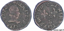 HENRI III Denier tournois, type de Troyes n.d. Troyes