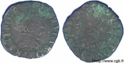 HENRI III Double tournois, 1er type du Dauphiné 1581 Grenoble