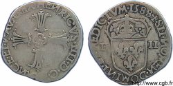 HENRY IV Faux quart d&nbsp;écu, croix feuillue de face n.d.  SS