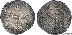 HENRI IV LE GRAND Huitième d écu de Navarre 1602 Saint-Palais TTB