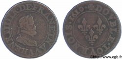 HENRI IV LE GRAND Double tournois, 1er type de Paris (légende française) 1610 Paris, Moulin des Étuves