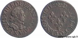 LOUIS XIII LE JUSTE Double tournois, buste enfantin d&nbsp;Amiens, (3e portrait) 1615 Amiens