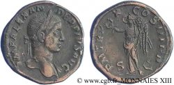 SEVERUS ALEXANDER  Sesterce, (GB, Æ 30) XF/VF