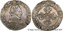 HENRI III Franc au col plat 1577 Rennes TTB