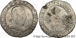 HENRY III Franc au col plat 1579 Rouen