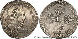 HENRY III Demi-franc au col plat 1588 Amiens VF