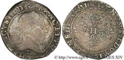 HENRI III Demi-franc au col plat 1578 Nantes TB/TB+