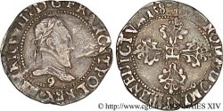 HENRY III Quart de franc au col plat 1587 Rennes