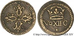 LOUIS XIII LE JUSTE Poids monétaire pour le demi-franc de forme circulaire n.d. 