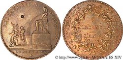NATIONALKONVENT 5 décimes à la fontaine d&nbsp;Isis 1793 Paris SS
