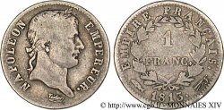 1 franc Napoléon Ier tête laurée, Empire français 1813 Utrecht F.205/72