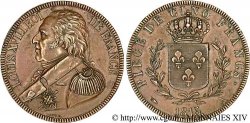 Essai de 5 Francs de Droz, 2e type en cuivre 1815 Paris VG.2445 