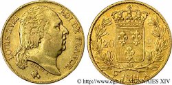 20 francs or Louis XVIII, tête nue 1819 Paris F.519/15
