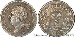 5 francs Louis XVIII tête nue 1821  Paris F.309/60