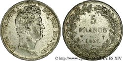 5 francs type Tiolier avec le I, tranche en relief 1831 Lille F.316/4 AU 