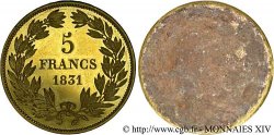 Épreuve uniface de revers de 5 francs par Galle 1831  VG.2778 var.