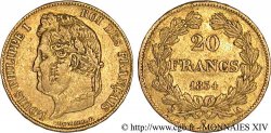 20 francs Louis-Philippe, Domard 1834 Paris F.527/7 XF 