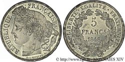 Concours de 5 francs, essai d’Oudiné 1848 Paris VG.3089 var.