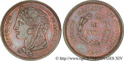 Concours de 10 centimes, essai de Gayrard, deuxième concours 1848 Paris VG.3142 