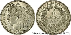 5 francs Cérès Deuxième république 1849 Paris F.327/1