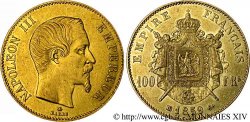100 francs or Napoléon III tête nue 1859 Strasbourg F.550/8