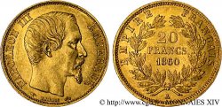20 francs or Napoléon III tête nue 1860 Paris F.531/18