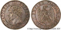 5 centimes Napoléon III, tête nue 1855 Marseille F.116/27
