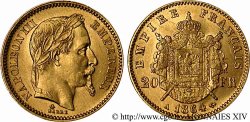 20 francs or Napoléon III, tête laurée 1864 Paris F.532/8 SUP 