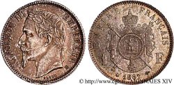1 franc Napoléon III, tête laurée 1867 Strasbourg F.215/7