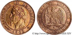 1 centime Napoléon III, tête laurée 1862 Paris F.103/4