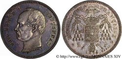 Module de 5 francs Mac-Mahon, pièce satirique en argent - Essai 1874 Bruxelles VG.3857 variété