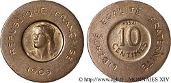 Essai de 10 centimes Rude 1909 Paris VG.4638  EBC 