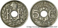 5 centimes Lindauer, petit module 1922 Poissy F.122/5