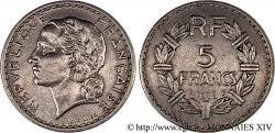 5 francs Lavrillier, en nickel 1938 Paris F.336/7