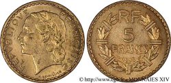 5 francs Lavrillier, en bronze-aluminium 1938 Paris F.337/1