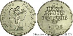 Essai de 100 francs argent Droits de l&nbsp;Homme 1989  F.457/1 MS 