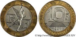 10 francs Génie de la Bastille, (BU) Brillant Universel, frappe médaille 1991 Pessac F.375/7 ST 