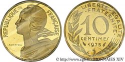 Piéfort Br-Al de 10 centimes Marianne 1975 Pessac F.144/15P