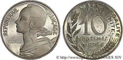 Piéfort argent de 10 centimes Marianne 1976 Pessac F.144/16P fST 
