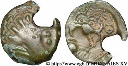 GALLIA SENONES (Regione di Sens) Bronze à l’oiseau et au vase, accident de frappe