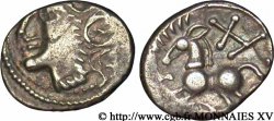 GALLIA BELGICA LINGONES (Regione di Langres) Denier aux croisettes XF